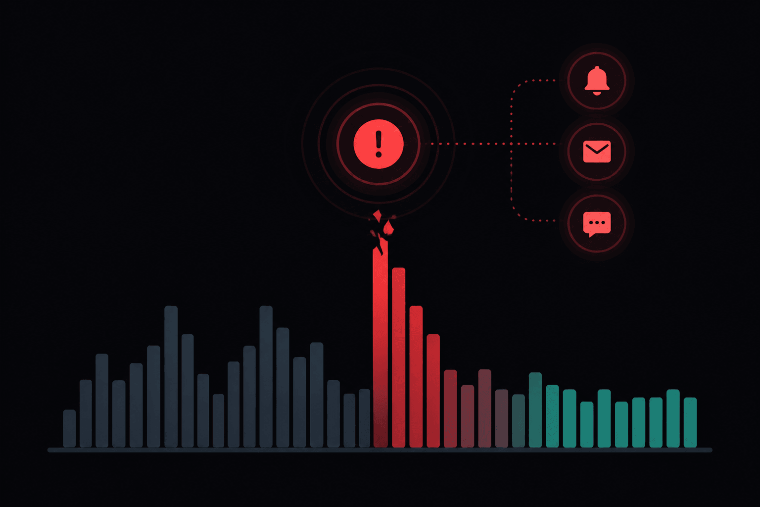 Alertas de volume e regressao de eventos
